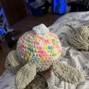 HandMade Crochet CupCake Sea Turtle Plushie